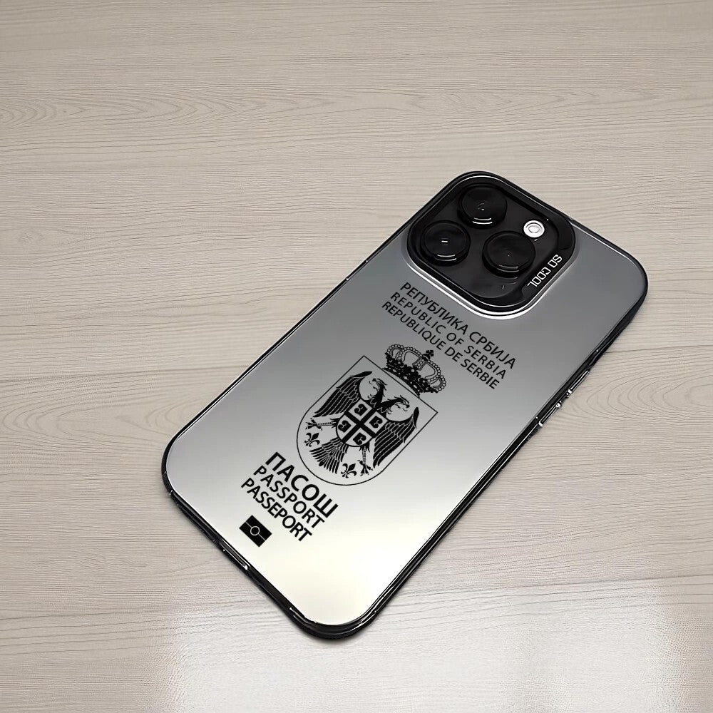 Serbia Passport Phone Case – Silver Edition | BALKANSHIELD