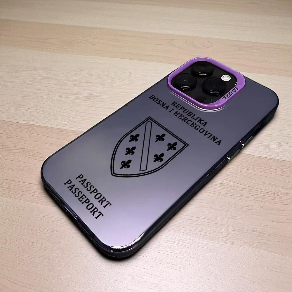 Bosnia & Herzegovina Passport Phone Case – Purple Edition | BALKANSHIELD